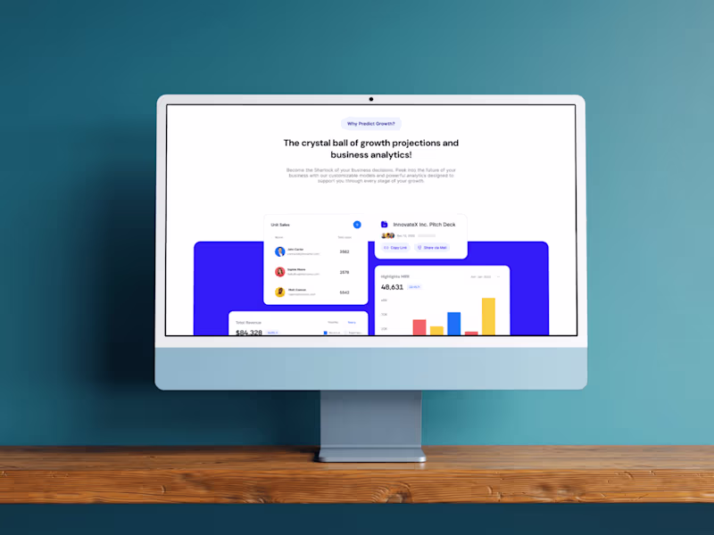 Cover image for Predict Growth  | Web Design | SaaS