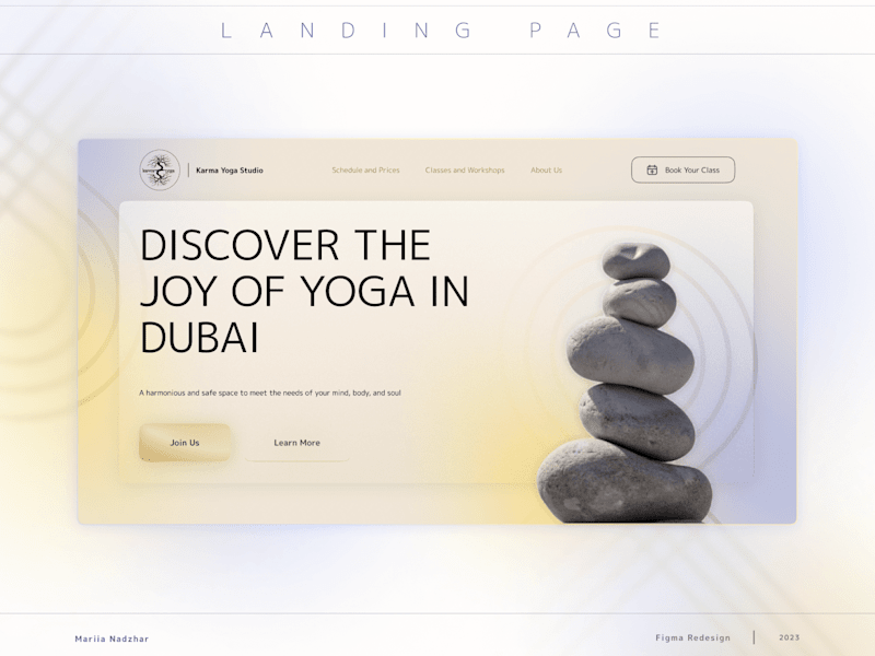 Cover image for Yoga Studio Landing Page 
