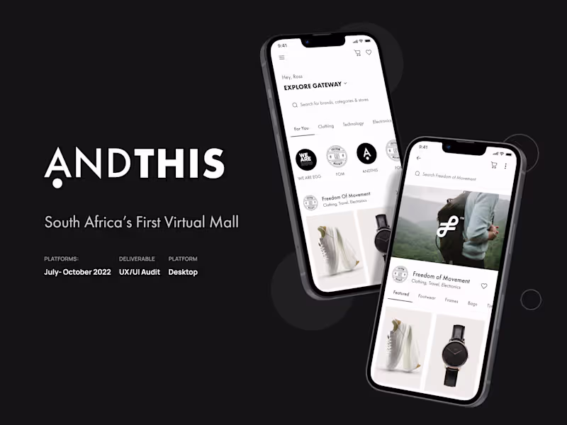 Cover image for ANDTHIS: South Africa's First Virtual Mall