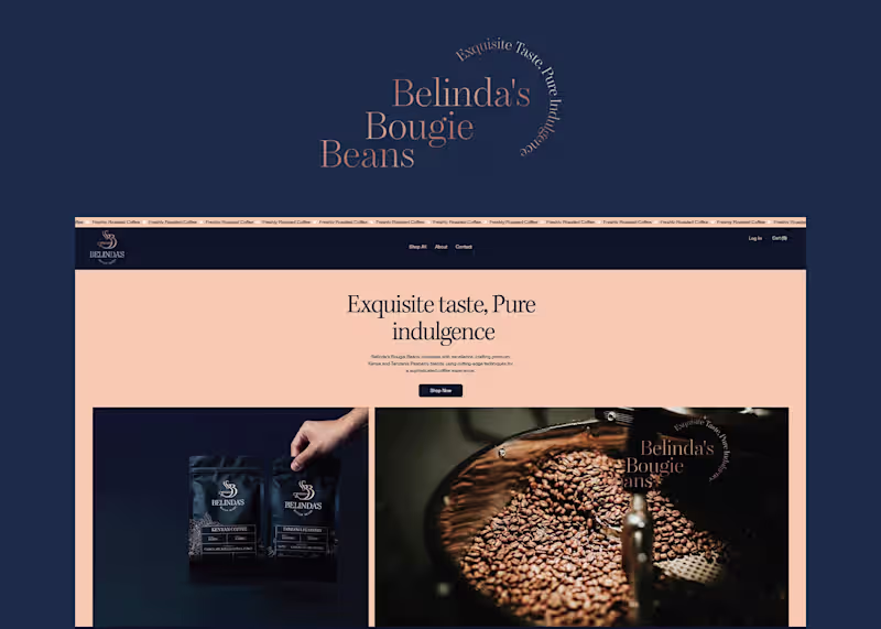 Cover image for web design | Belinda’s Bougie Beans