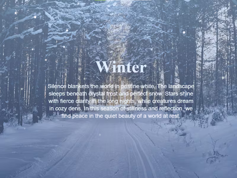 Cover image for Seasonal Odyssey | An Interactive Journey