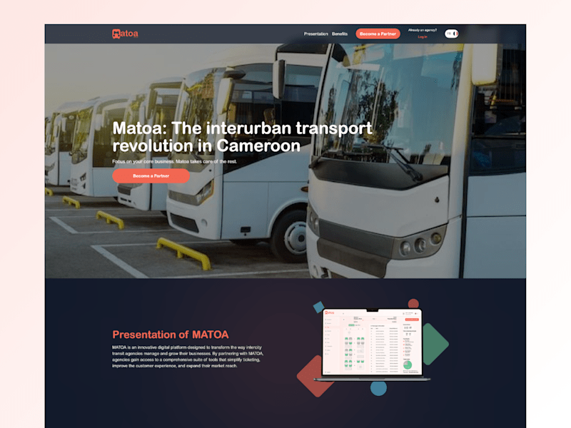 Cover image for Landing Page Design for Matoa