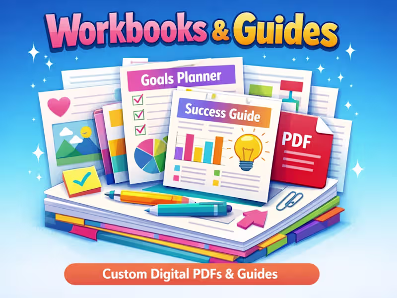 Cover image for Custom PDF & Digital Products (Workbooks, Guides)
