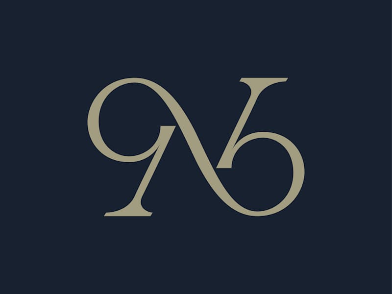 Cover image for Infinity N Letter Monogram