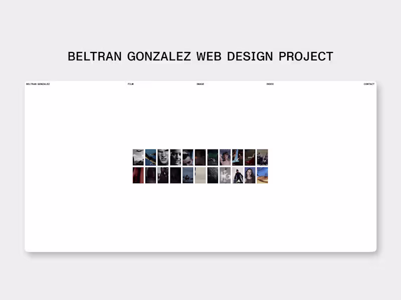 Cover image for Webflow Portfolio for Beltrán González