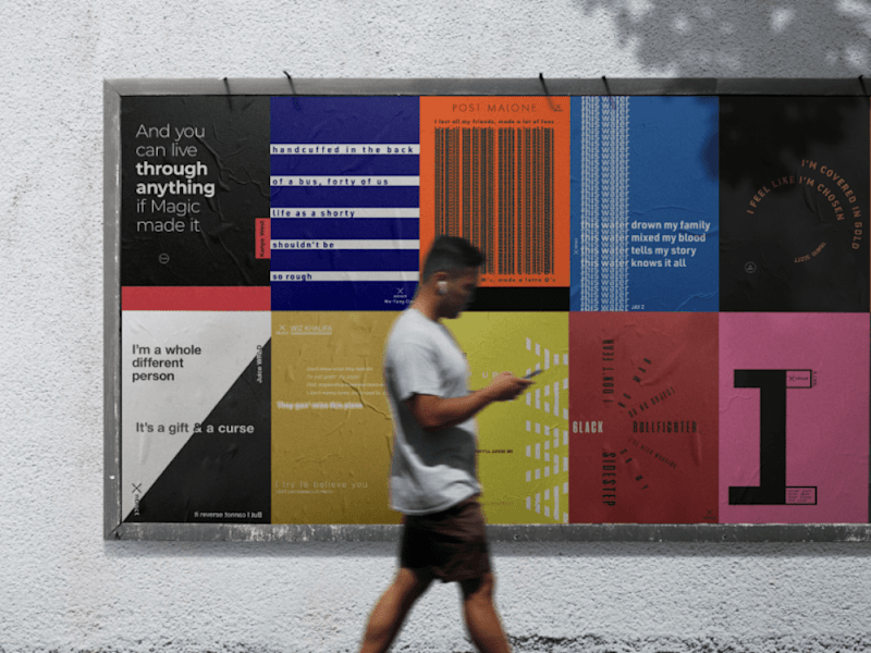 Cover image for Lyric Posters, daily typographic challenge