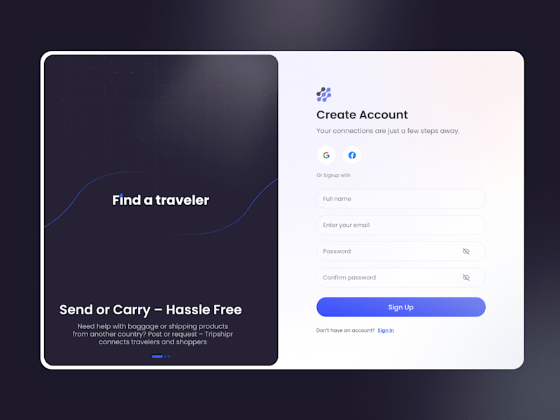 Cover image for Sign Up & Login UI