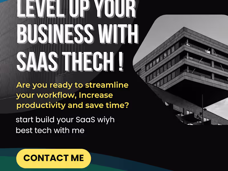 Cover image for I will create a Full-Stack SaaS for your business