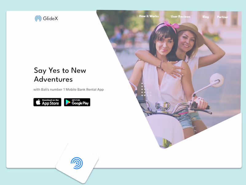 Cover image for GlideX Travel Landing Page – Figma Design