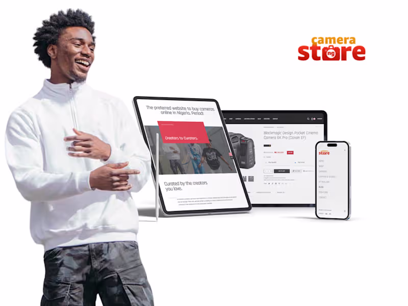 Cover image for Brand Development and Website Design for Camera Store Nigeria