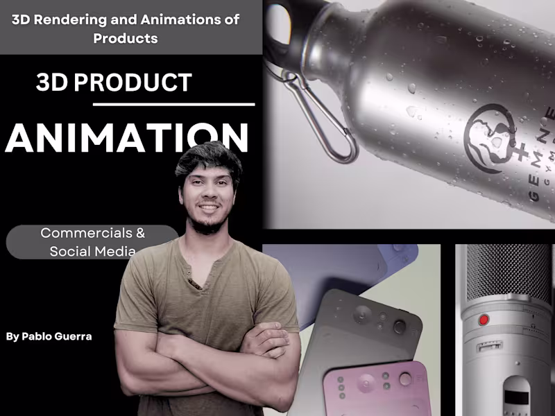 Cover image for 3D PRODUCT DESIGN AND ANIMATION 