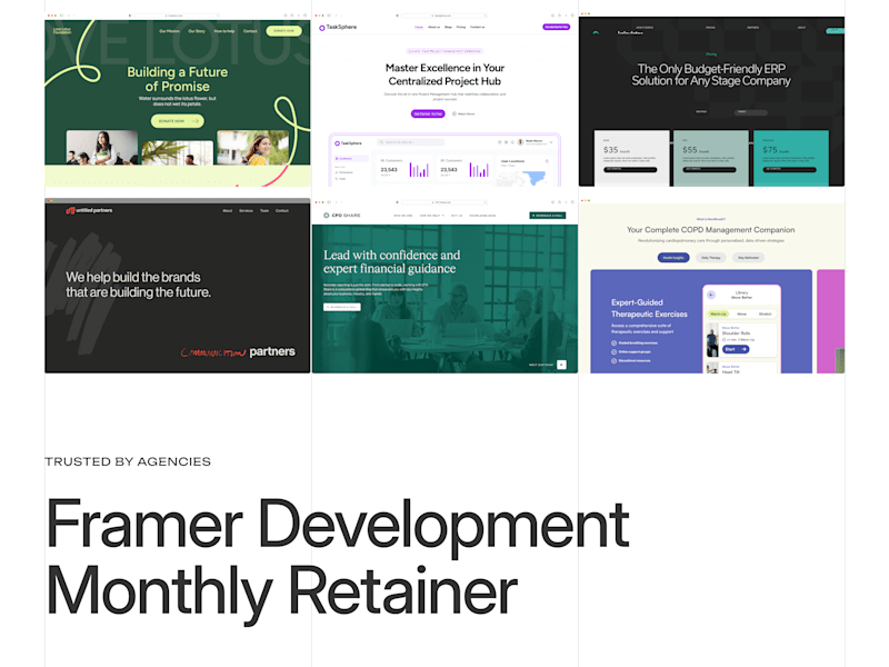Cover image for Framer Development Monthly Retainer