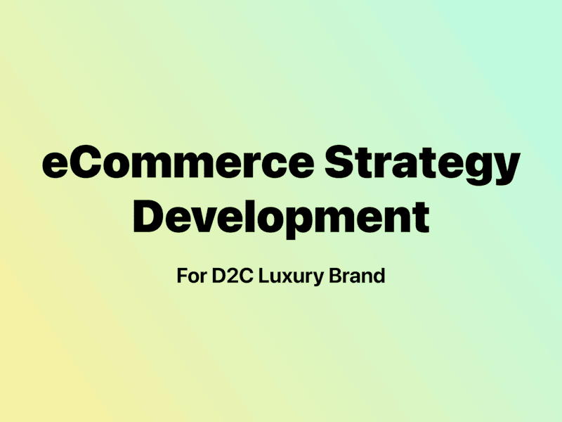 Cover image for eCommerce Strategy, Audit & Research for Luxury Gourmet Brand 