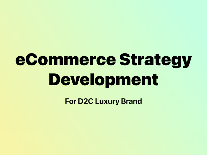 Cover image for eCommerce Strategy, Audit & Research for Luxury Gourmet Brand 