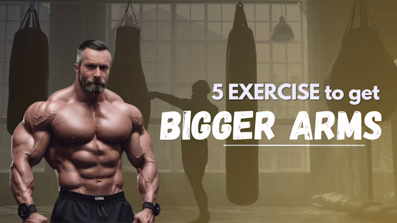 Cover image for 5 EXERCISE FOR BIGGER ARMS