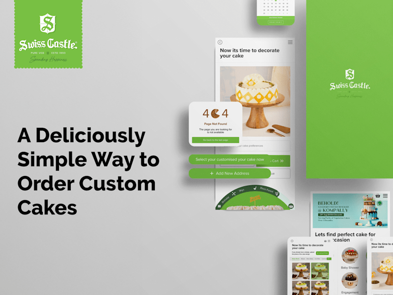 Cover image for UI/UX for Customised Cake ordering for Swiss Castle