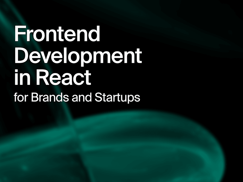 Cover image for Frontend Development in React, Next.js & TypeScript