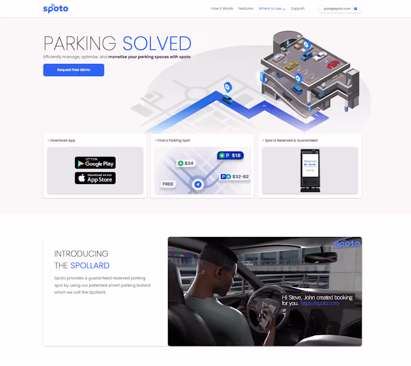 Cover image for Parking Solution SaaS Website
