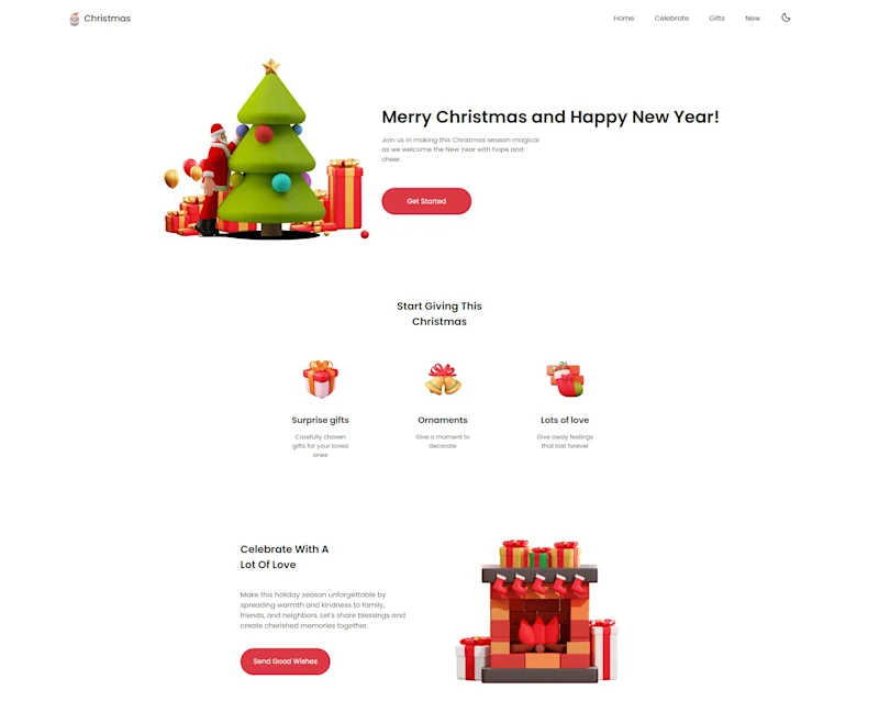 Cover image for Responsive Christmas Website