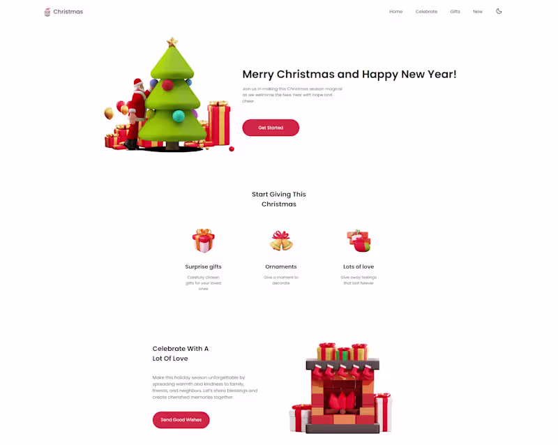 Cover image for Responsive Christmas Website