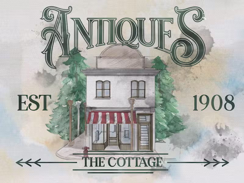 Cover image for Antiques Store - Watercolor