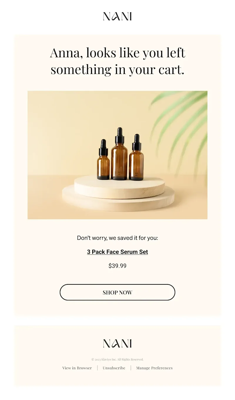 Cover image for Abandoned Cart Flow