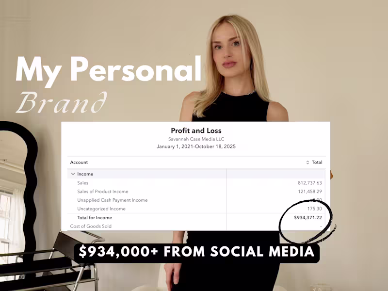 Cover image for $934,000 From Instagram and TikTok: Check out my Instagram