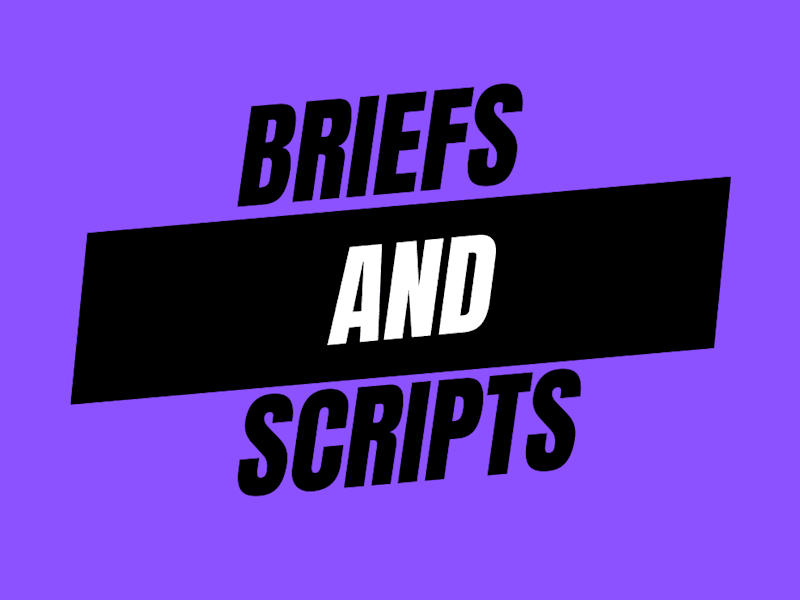 Cover image for Brief/Script Creation