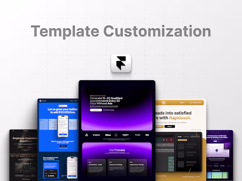 Cover image for Framer Template Customization
