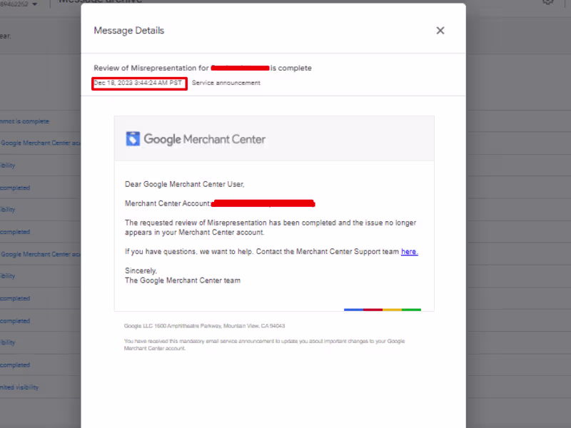 Cover image for Google Merchant Account Misrepresentation Approval