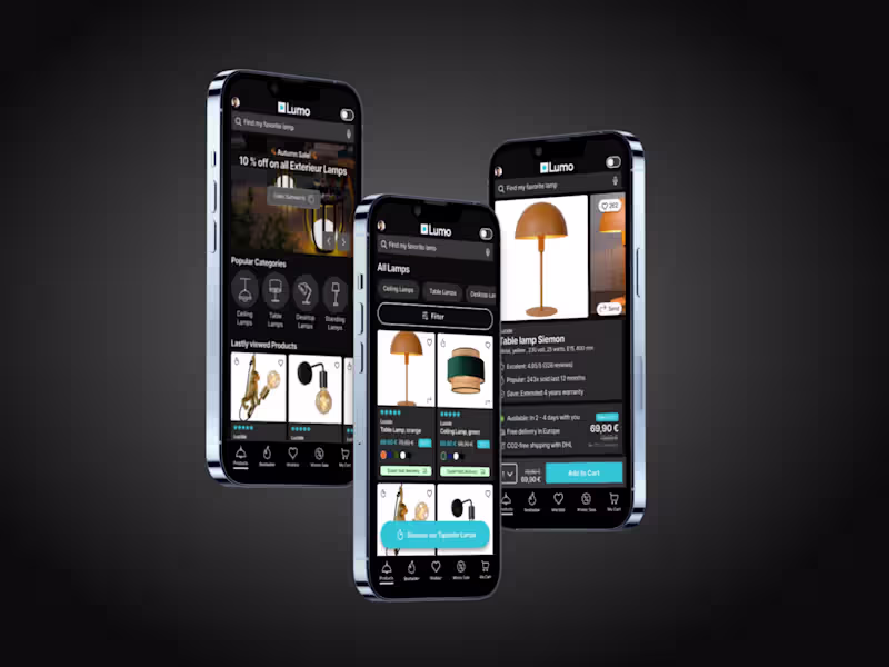 Cover image for UI Designs e-Commerce App Lighting