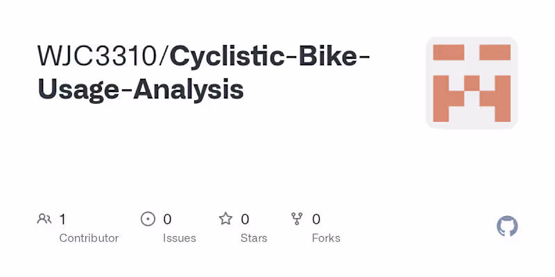 Cover image for Cyclistic Bike Usage Analysis