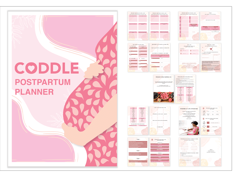 Cover image for Coddle Postpartum Planner design on Behance