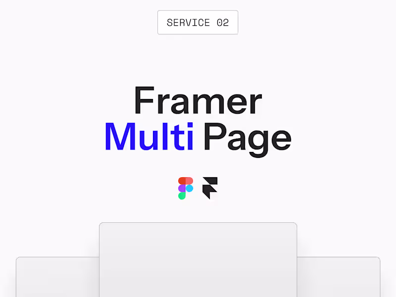 Cover image for Multi-Page - Design & Framer Development