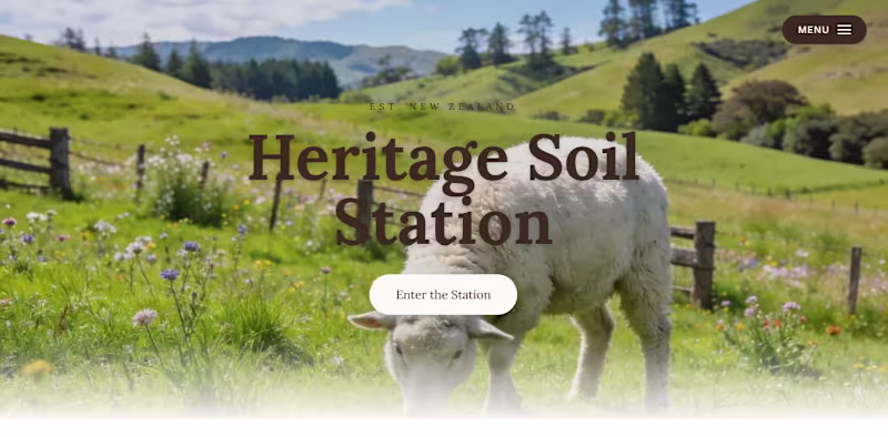 Cover image for Heritage Soil Station: A NZ Website