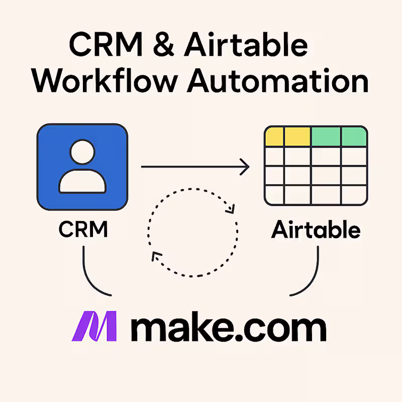 Cover image for CRM & Airtable Workflow Automation