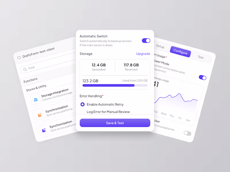 Cover image for Modern UI Design for Cloud Management System | Design Component