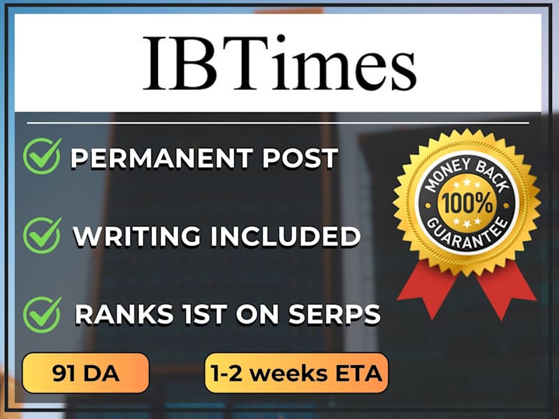 Cover image for Get Published on IB Times (ibtimes.com) - GUARANTEED - 91 DA