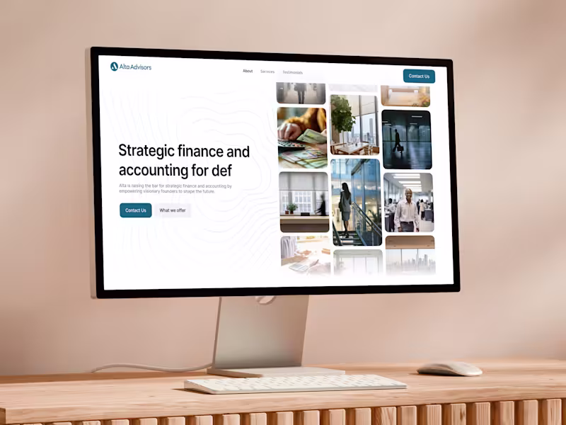 Cover image for Alta Advisors Framer Design & Development