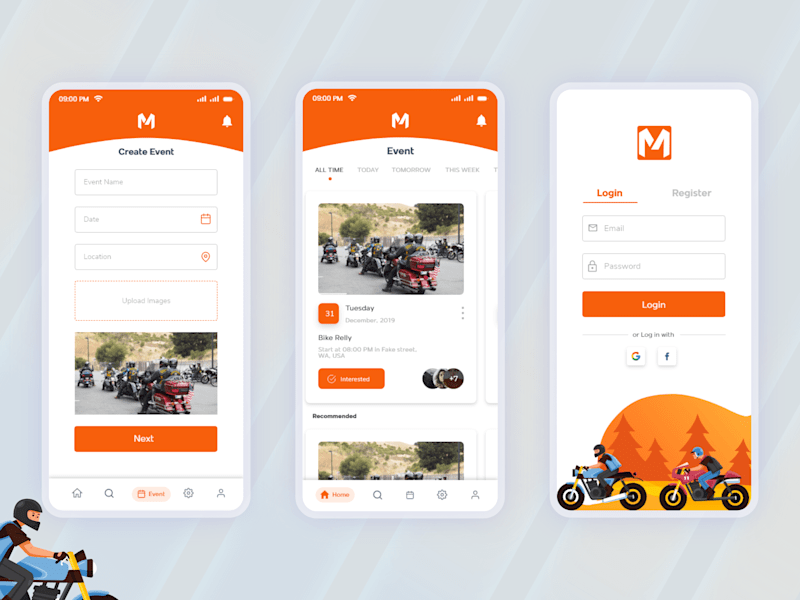 Cover image for Biker's Event  - Application Design and Development