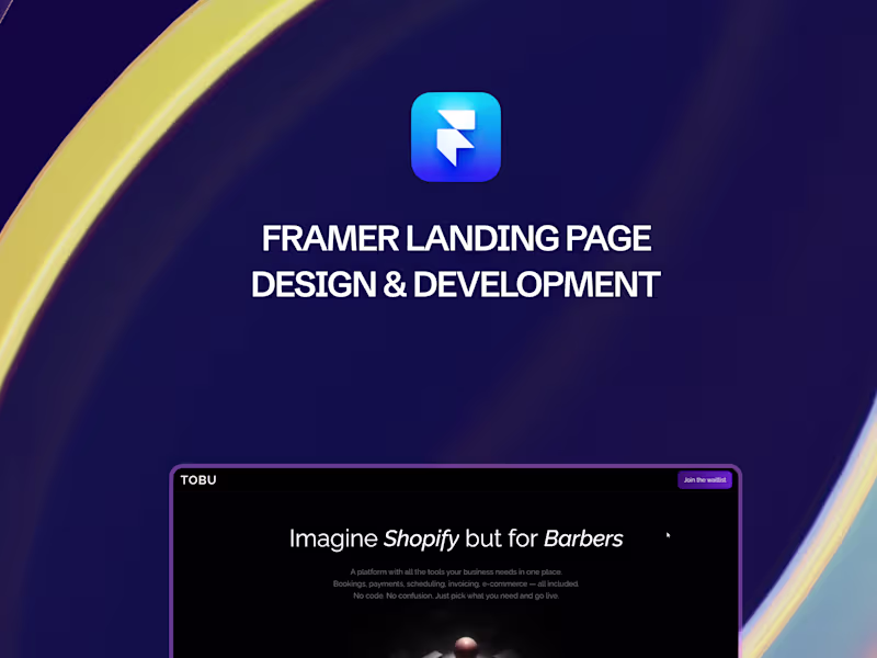 Cover image for Landing Page Design & Development with Framer