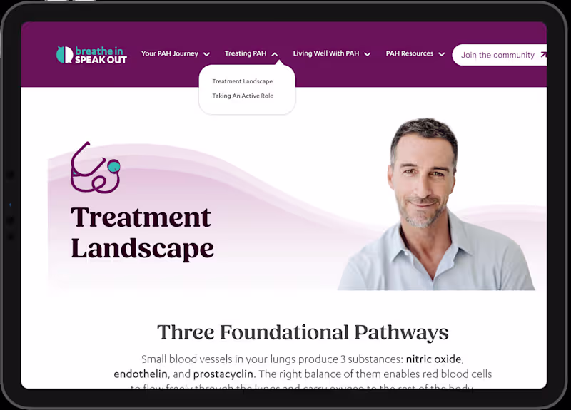 Cover image for Johnson & Johnson - BISO (Breathe In Speak Out Website)