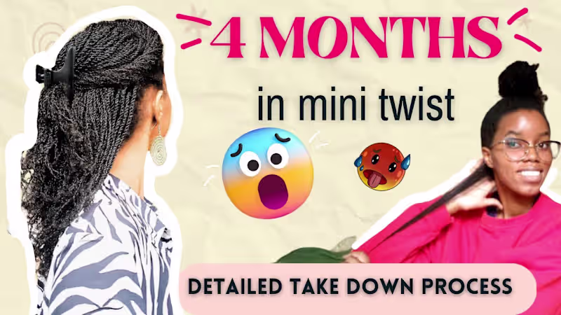 Cover image for TAKING DOWN A 4 MONTH OLD PROTECTIVE STYLE🥴🥵 - YouTube