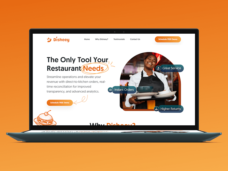 Cover image for Disheey Website Redesign | Figma Design