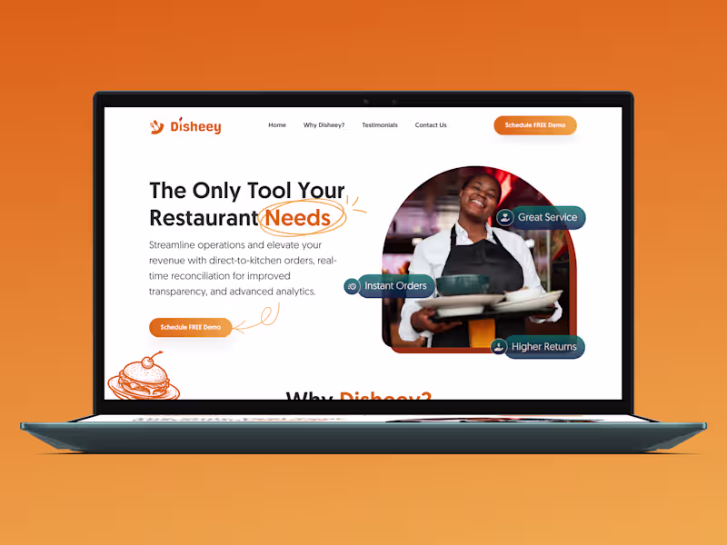 Cover image for Disheey Website Redesign | Figma Design