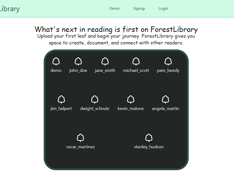 Cover image for ForestLibrary - MERN portfolio project