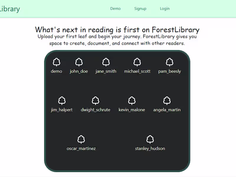 Cover image for ForestLibrary - MERN portfolio project