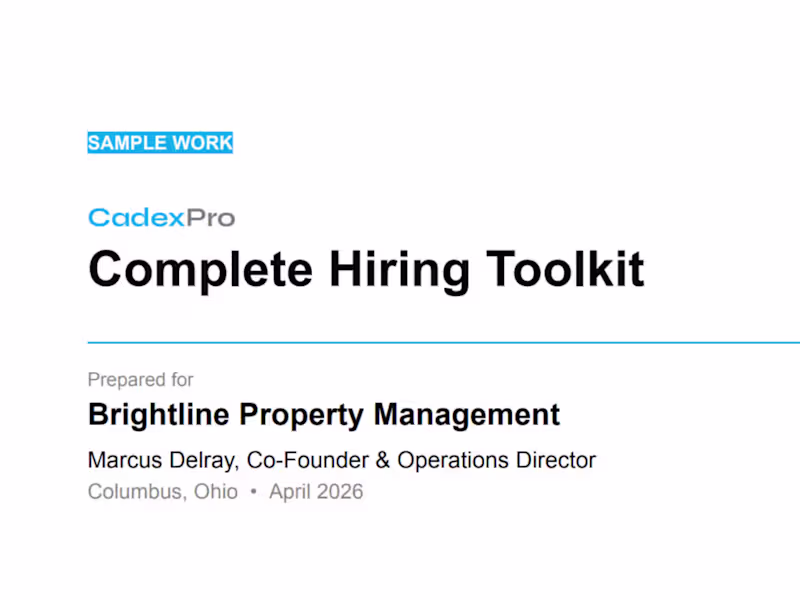 Cover image for Complete Hiring Toolkit: Structured Hiring Documents Bundle