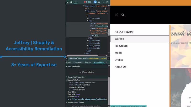 Cover image for Shopify Accessibility Assessment & Remediation