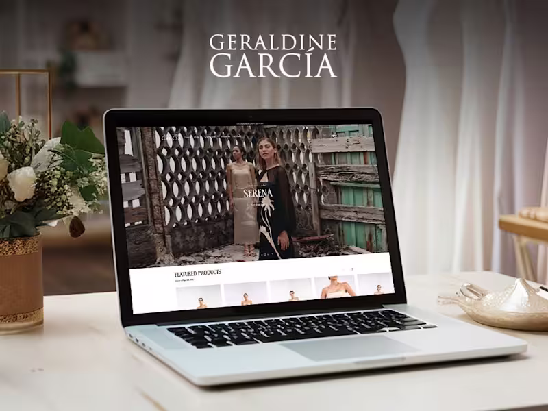 Cover image for Geraldine Garcia Full Fashion eCommerce Website Design